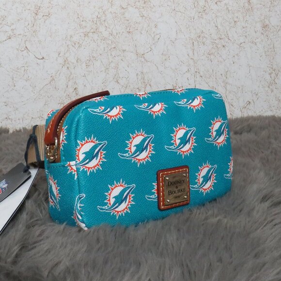 Dooney & Bourke NFL Miami Dolphins Belt Bag (Turquoise) - Picture 2 of 6
